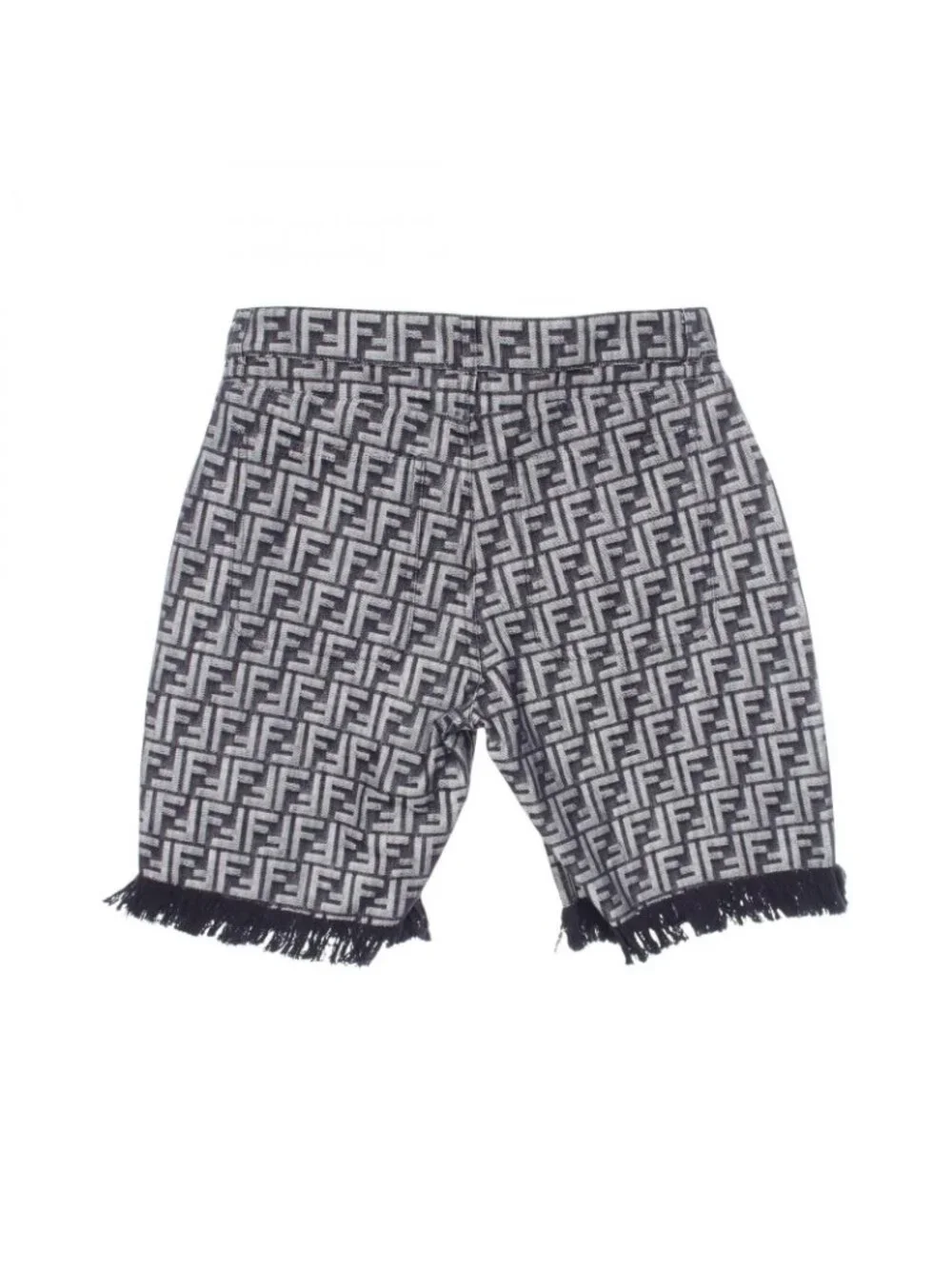 Fendi Denim Pants Zucchini Fringe Half Cotton